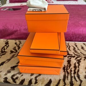 Various Hermes Boxes and Shoe Bag